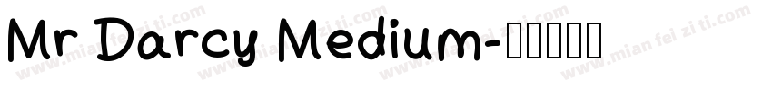 Mr Darcy Medium字体转换